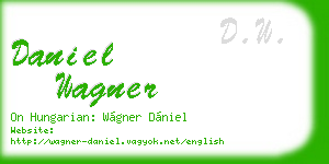 daniel wagner business card