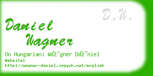 daniel wagner business card